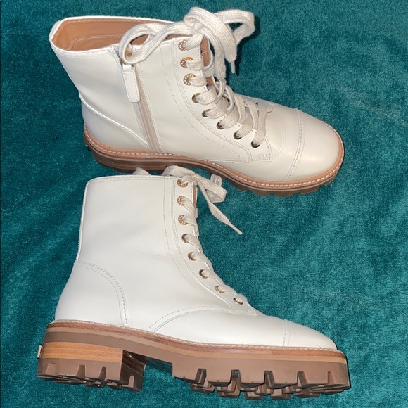 kate spade Shoes - Kate Spade Merritt Lug leather Combat Boots NWOT